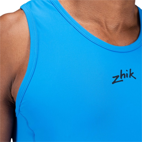 2026 Zhik Hommes Eco Spandex LT Race Singlet VST-0140-M-CYA - Cyan